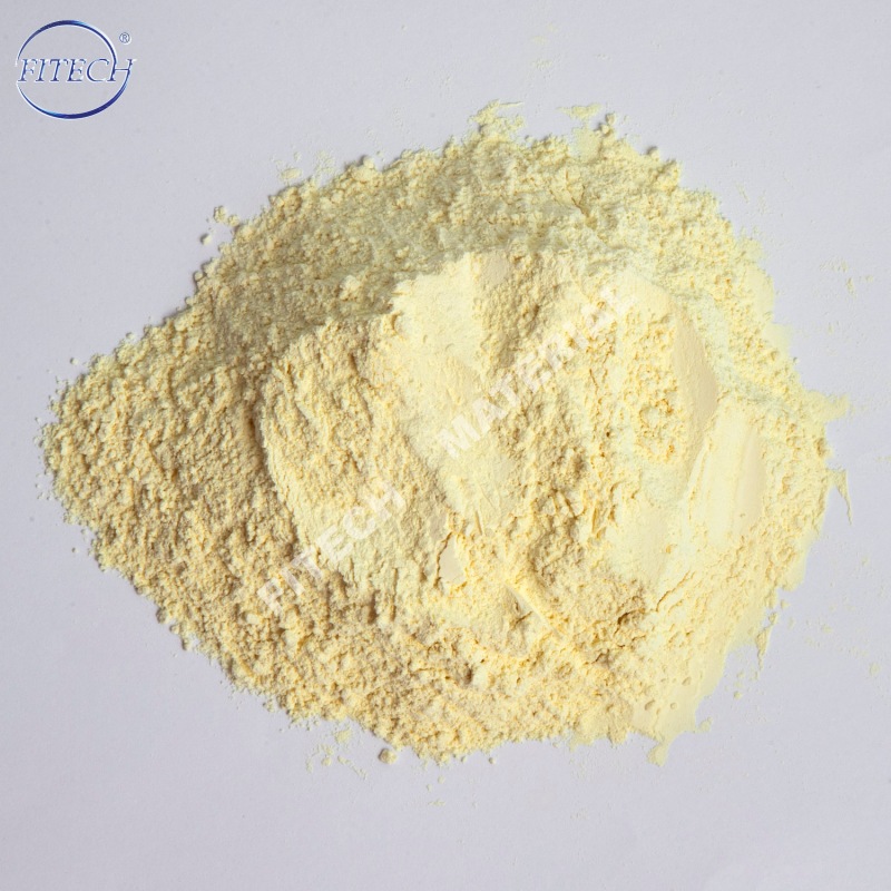 Yellow cerium oxide powder